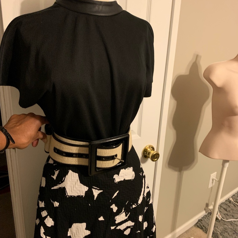 This Zara Vegan Leather trim color Top is what you need in your closet